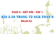Bài 3.38 trang 72 SGK Toán 6 tập 1 Kết nối tri thức